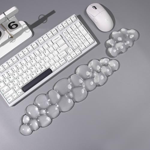 Gel Keyboard and Mouse Wrist Rest, Cloud Wrist Pad for Computer Keyboard