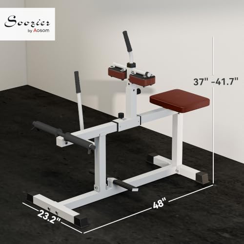 Soozier Seated Calf Raise Machine for Home Gym Waist Arm Training