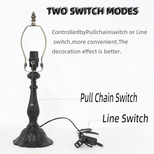 Tiffany Style Table Lamp,Gothic Bat Desk Lamp,Stained Glass lamp