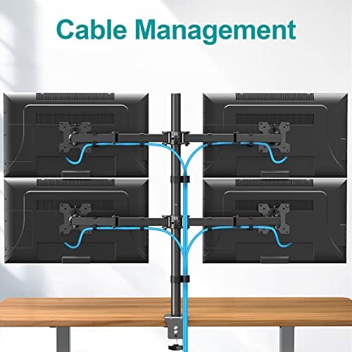 MOUNT PRO 4 Monitor Mount for Max 32" Computer Screens, Up to 17.6lbs Each
