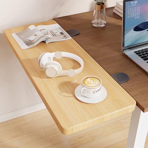 Beige,60 * 25,Ergonomics Desk Extender Tray, Clamp on Table Mount Arm Wrist Rest Shelf, Keyboard Drawer Tray, Computer Armrest Table Stand, 90° Foldable Computer Arm Rest for Desk