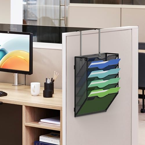 Kuntine.B Wall File Organizer Office Hanging Magazine Holder Wall File Organizer for Office Home