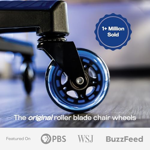 The Office Oasis Original Office Chair Wheels (As Seen On PBS), Blue