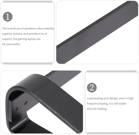 Lurrose Aluminum Alloy Laptop Cooling Stand for 10-18 Inch Gaming Laptops