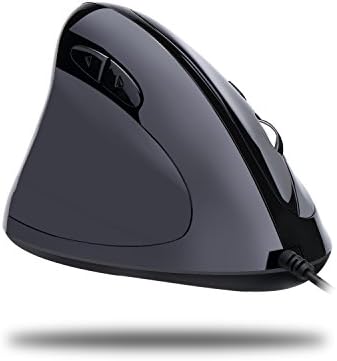 Adesso Imouse E7 Ergonomic Mouse for Left Hand, Black