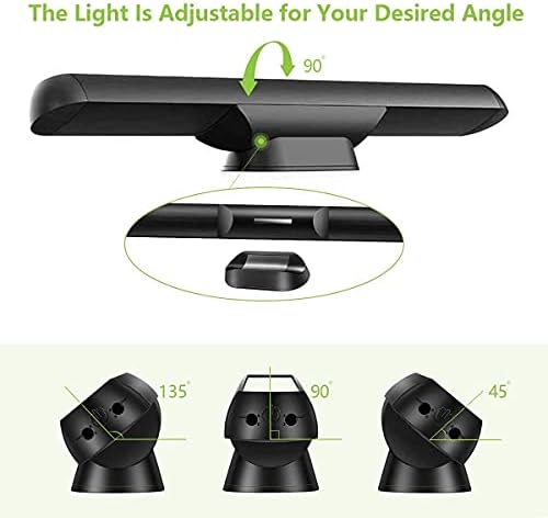Dimmable Touch Light Bar Rechargeable Wall Mounted Reading Lights Stick on Bunk Bed Lamp Headboard Magnet Mount Wireless Portable 2000mah Battery LED for Closet Mirror Makeup (3W)