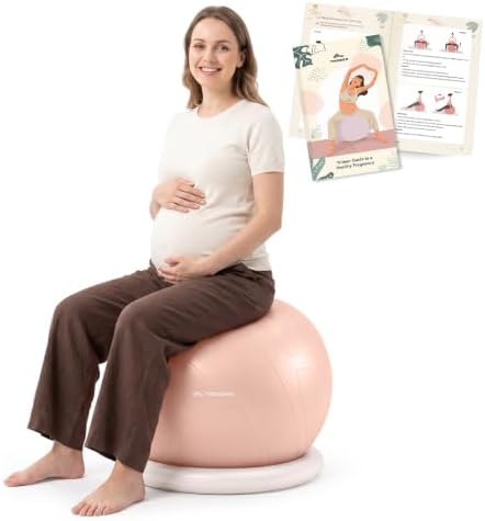Trideer Exercise Ball Chair – Yoga Ball Chair for Office, Pregnancy & Home