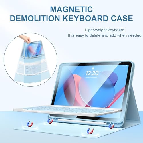 for iPad 10th Generation Case with Keyboard for Apple 2022 10.9"