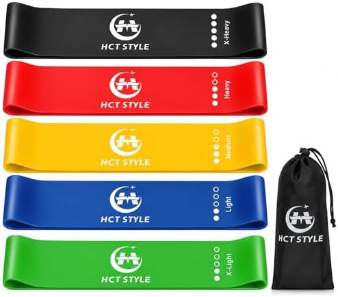 Loop Resistance Bands for Working Out, Exercise Bands Set of 5