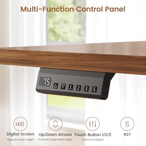SEDETA 55" Electric Standing Desk with 6 Drawers, Adjustable Stand up Desk with Storage, Computer Desks with Power Outlets for Home Office, White