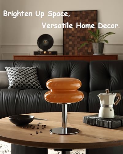 Glivpny Mushroom Lamp Table Lamp, Mid Century Modern Table Lamps (Copper)