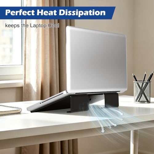 Slim Acrylic Laptop Stand, Black, 11-17Inch