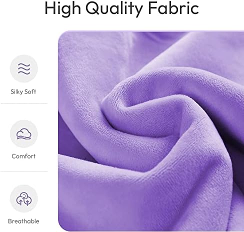 MORLIDEN Microwavable Heated Neck Wrap Warmer and Shoulder Weighted Heating Pad Microwave for Hot and Cold Compress - Purple