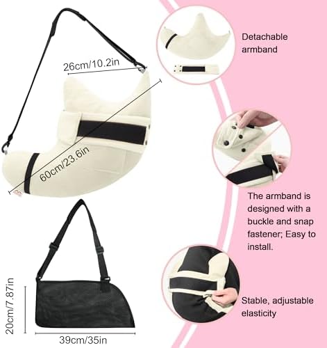 Shoulder Surgery Pillow for Rotator Cuff Pain Impingement Replacement Recovery Aids Side Sleepers Body Post Arm Injury Support Relief Supplies Broken Collarbone Must Haves with Forearm Sling