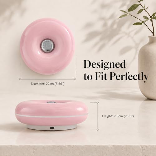 Pink Donut Lamp,Rechargeable,Pink Ambient Light,Bedroom Decor Gift