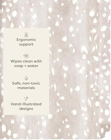 House of Noa Nama Standing Mat – Anti-Fatigue Kitchen Mats for Floor, Cushioned & Non-Slip Kitchen Comfort Mat for Standing, Thick Foam Anti-Fatigue Mat for Kitchen & Workspaces, Fawn Brown 22" x 72"