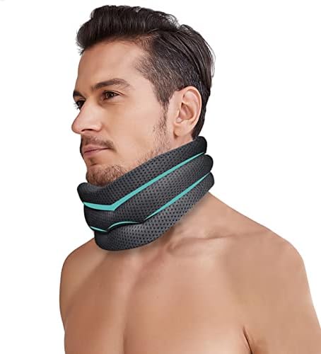 BingboPro® Neck Brace for Neck Pain and Support, Adjustable Soft Foam Cervical Collar Neck Support Brace for Sleeping, Pain Relief, Collar Cervical Stabilizer for Men Women