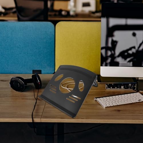 NOLITOY Laptop Stand Adjustable Portable Black ABS Silicone Xmas Riser