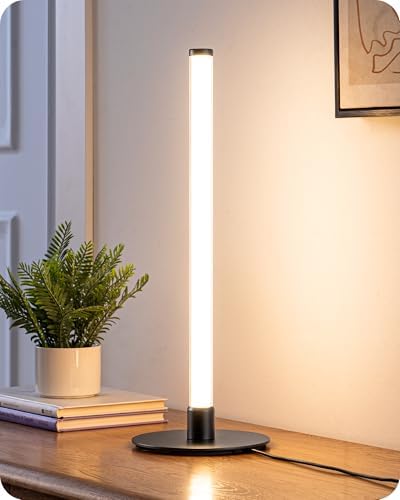EDISHINE LED Skinny Table Lamp，Modern Slim Desk Lamp with 360° Illumination