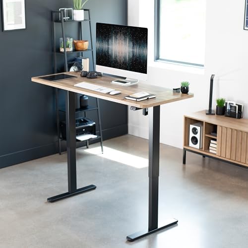 VIVO Reclaimed Wood 60 x 24 in Standing Desk, DESK-KIT-B06P