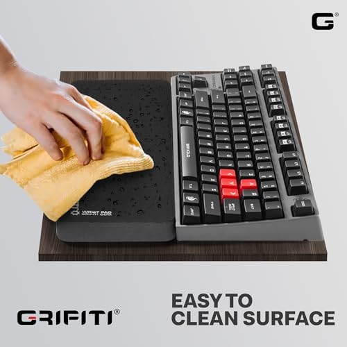 Fat Wrist Pad 17 is a 4 X 17 X 0.75 Inch Wrist Rest for Standard Keyboards and Full Length Mechanical Keyboards (Pink)
