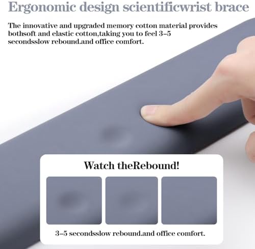 Ergonomic Wrist Rest for Computer Keyboard and Mouse Set with Wrist Support
