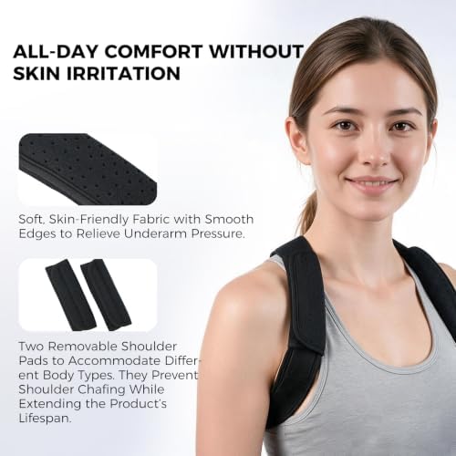 Posture Corrector for Women and Men, Adjustable Upper Back Brace