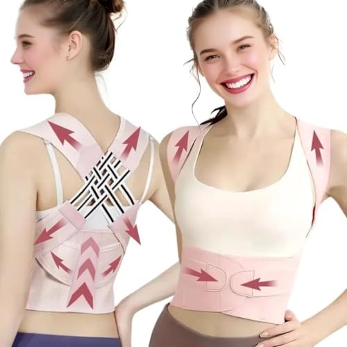 2.0 Upgraded Posture Corrector for Women and Men - Back Brace Shoulder Straightener, Adjustable Back Support, Scoliosis, Hunchback, Hump, Thoracic, Spine Corrector