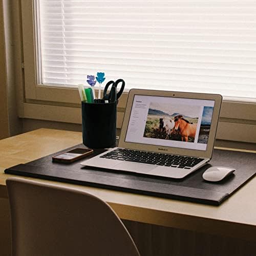 minimaliving Pen Holder,Nordic Style Silicone Waterproof Pencil Holder for Desk Simple&Modern Minimalist Makeup Organizer Multifunctional Office Supplies for Home,Kids and School (Black)