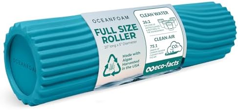 Oceanfoam Tidal Roller - Massage Foam Roller for Exercise (Miami Blue)