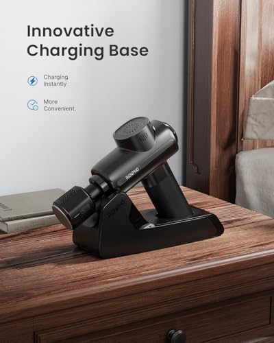 RENPHO Active Thermacool Deluxe Massage Gun with Charging Stand, Heat, Cold