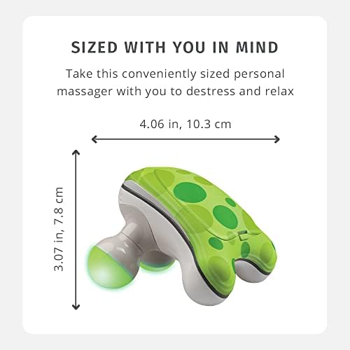Homedics Ribbit Mini Handheld Massager Green, Blue or Pink (Color May Vary)