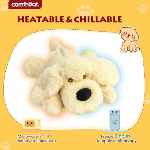 Microwave Heating Pad for Pain Relief, Microwavable Stuffed Animal
