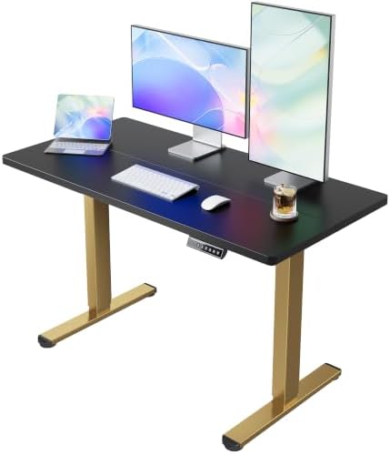 HUANUO 48x24 Inch Electric Standing Desk, Height Adjustable