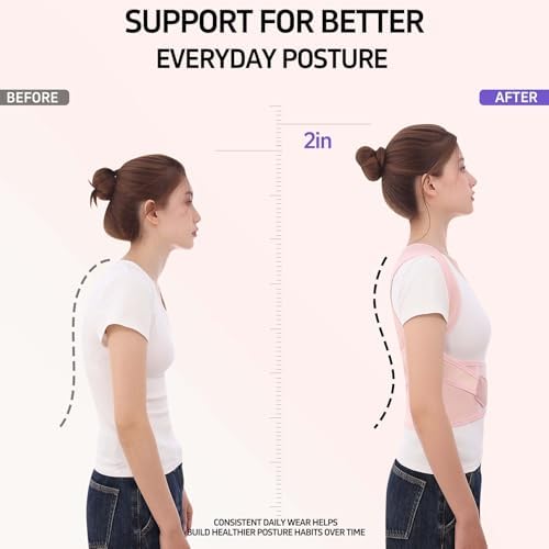 Posture Corrector for Men Women Back Brace Full Back Support Strap