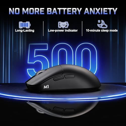 YUNZII M1 PAW3311 Sensor Wireless Gaming Mouse (Black)