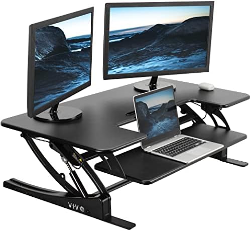 VIVO Black 42 in Standing Desk Converter, DESK-V000VL