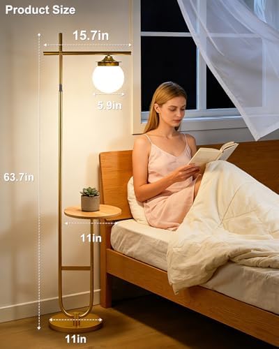 Floor Lamp for Living Room, RGBCW Modern Standing Tall Lamp Remote