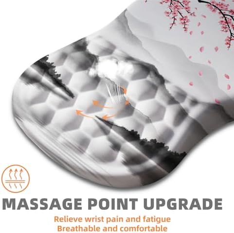Ergonomic Mouse Pad Wrist Support for Carpal Tunnel Pain Relief