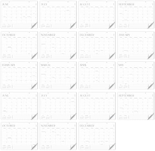Aesthetic 2026-2027 Desk Calendar - Runs From June 2026 Until December 2027