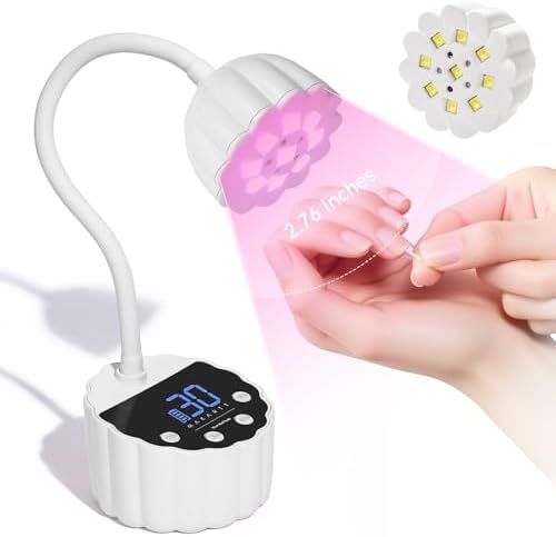 Makartt Gooseneck UV LED Nail Lamp Flash Cure Lamp Rechargeable 58mW/cm²