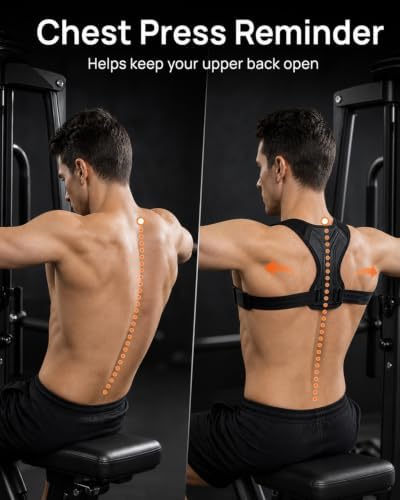 Workout Posture Corrector for Men, Upper Back Gym Trainer