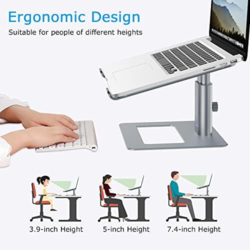 BoYata Laptop Stand, Height Adjustable Laptop Riser for 11-17" Laptops