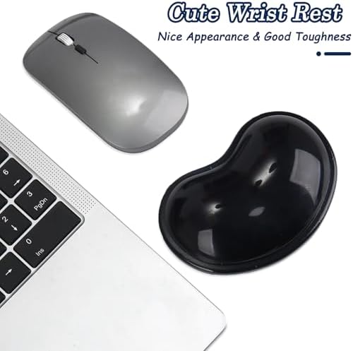 Gel Keyboard & Mouse Wrist Rest Set - Keyboard Wrist Rest Pad & Mouse Support for Office Gaming Pad Computer Laptop Ergonomic Comfortable Pain Relief- Pad Set (Mouse Support Set)