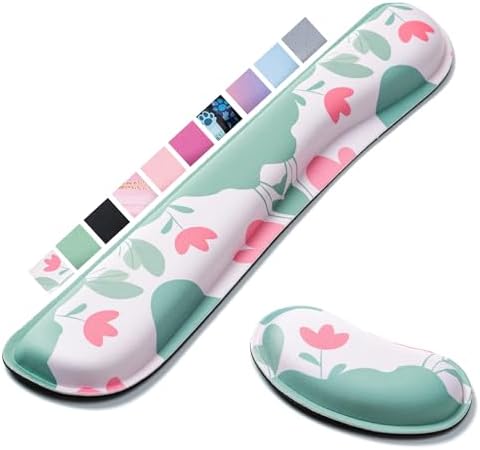 Keyboard Wrist Rest,Ergonomic Wrist Support for Keyboard,Flowers Style