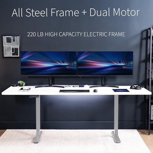 VIVO White 83 x 30 in Standing Desk, DESK-KIT-E2G84-30W