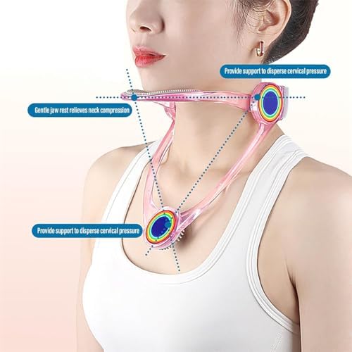 Neck Brace, Neck Collar wtih 360° Adjustable Soft Chin Support, Cervical Collar for Forward Head Posture Correction and Cervical Spine Support, Neck Brace for Neck Pain and Support (Blue)