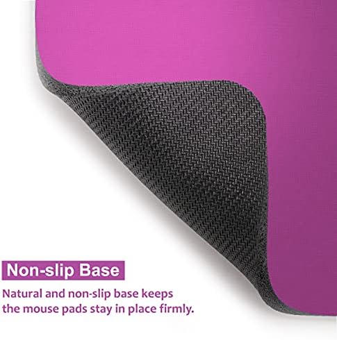 Audimi Small Mouse Pad 6 x 8 Inch, Mini Mouse Pad Thick for Laptop Wireless Mouse Home Office Travel, Portable & Washable (Purple)