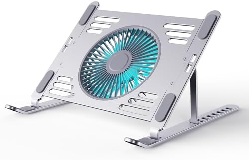 SHUWEI Foldable & Portable Laptop Cooling Stand for 17.3" Laptops,Silver