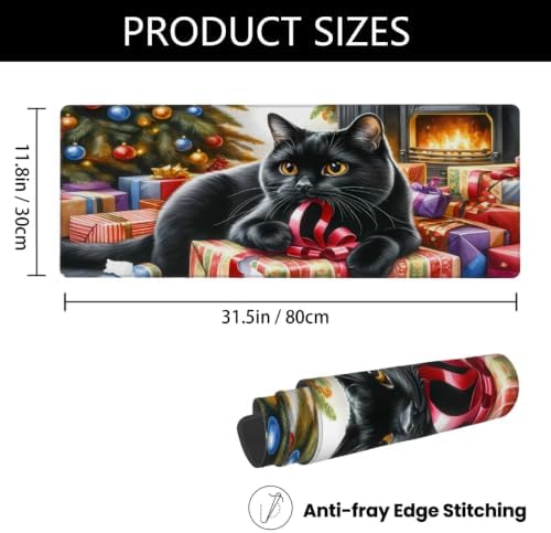 Christmas Large Mouse Pad Non-Slip Rubber Long Gaming Desk Mat